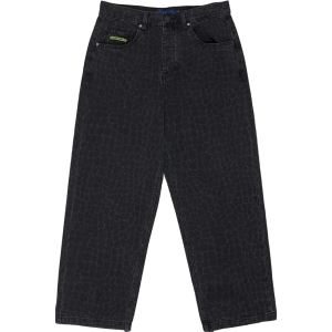 Men's Baggy Denim Snake Print Pants